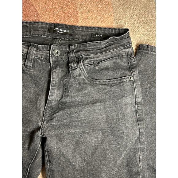 Kenneth Cole Reaction Women’s Slim Fit Stretch Jeans 28x30 Black Denim Mid Rise - Picture 6 of 10